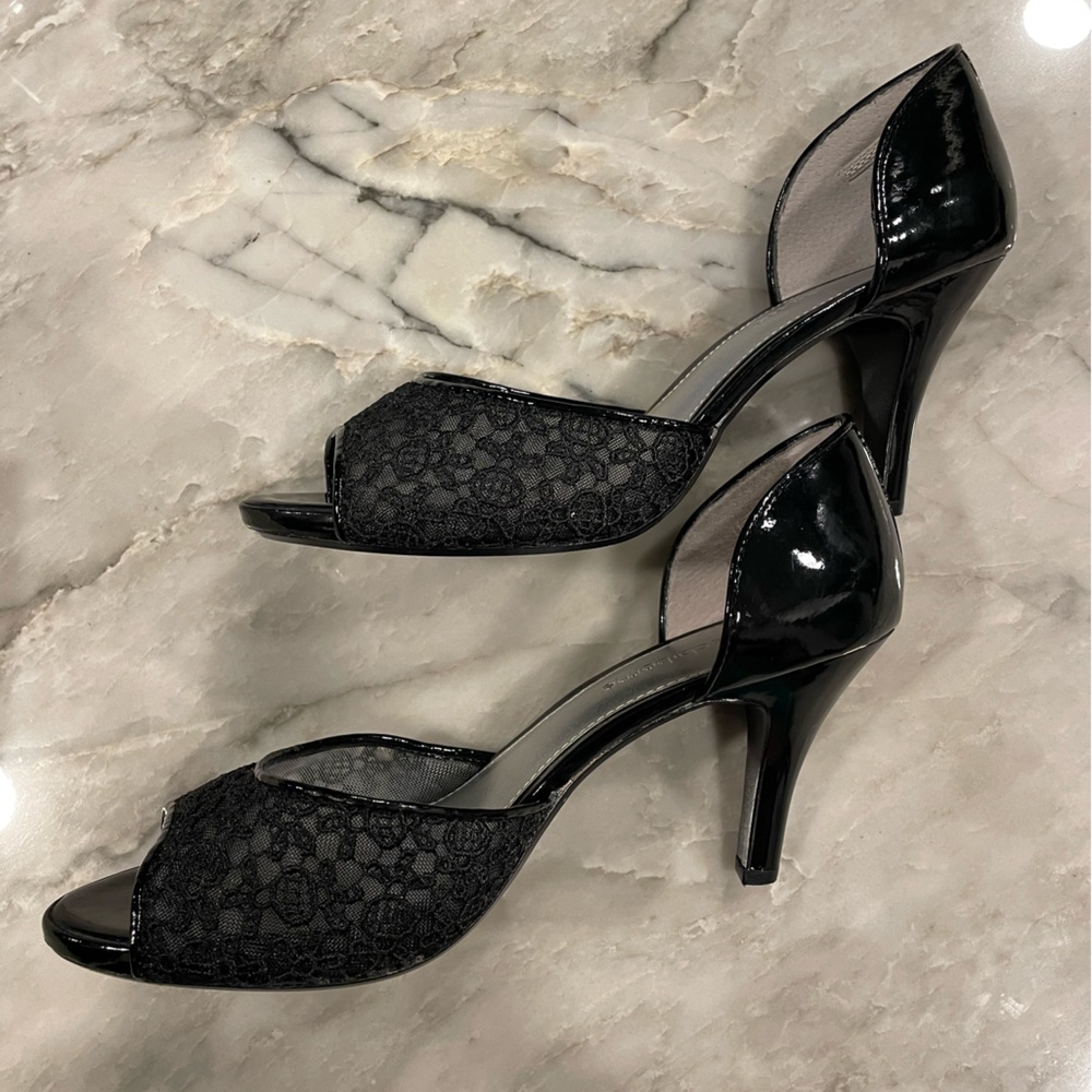 Liz Claiborne Black High Heels Janna size 8